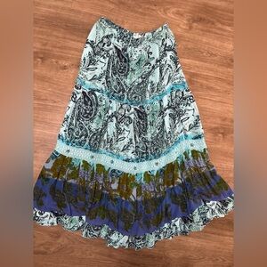 Forbidden Paisley Maxi Skirt